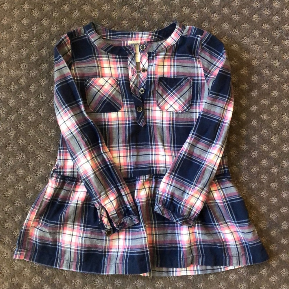 Girl’s fall ruffle tunic
